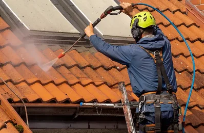Démoussage et hydrofuge de toiture à Vanne